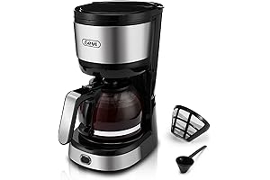 Gevi 4-Cup Coffee Maker with Auto-Shut Off: Experience Brewing Perfection
