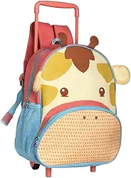Mochila de Rodinha com Alça e de Costas Infantil Girafa