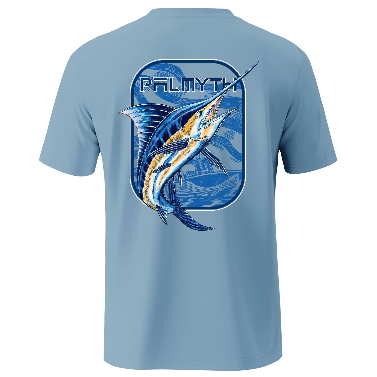 Palmyth Men's Fishing UPF 50+ Sun Protection Short Sleeve T-Shirt
