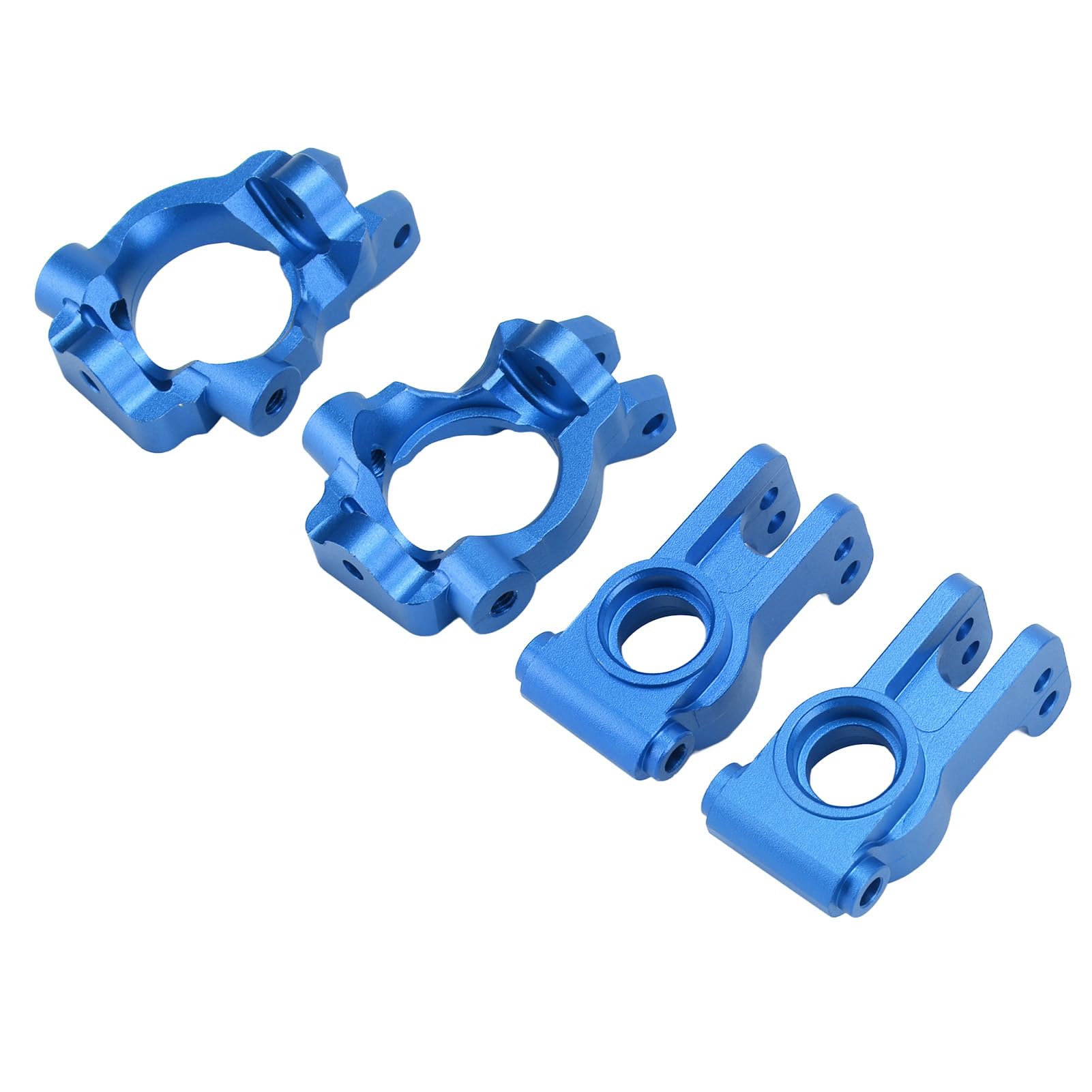 Front C Hubs & Rear Hub Carriers For Losi Lasernut U4 1/10 RC Car - Blue Aluminum