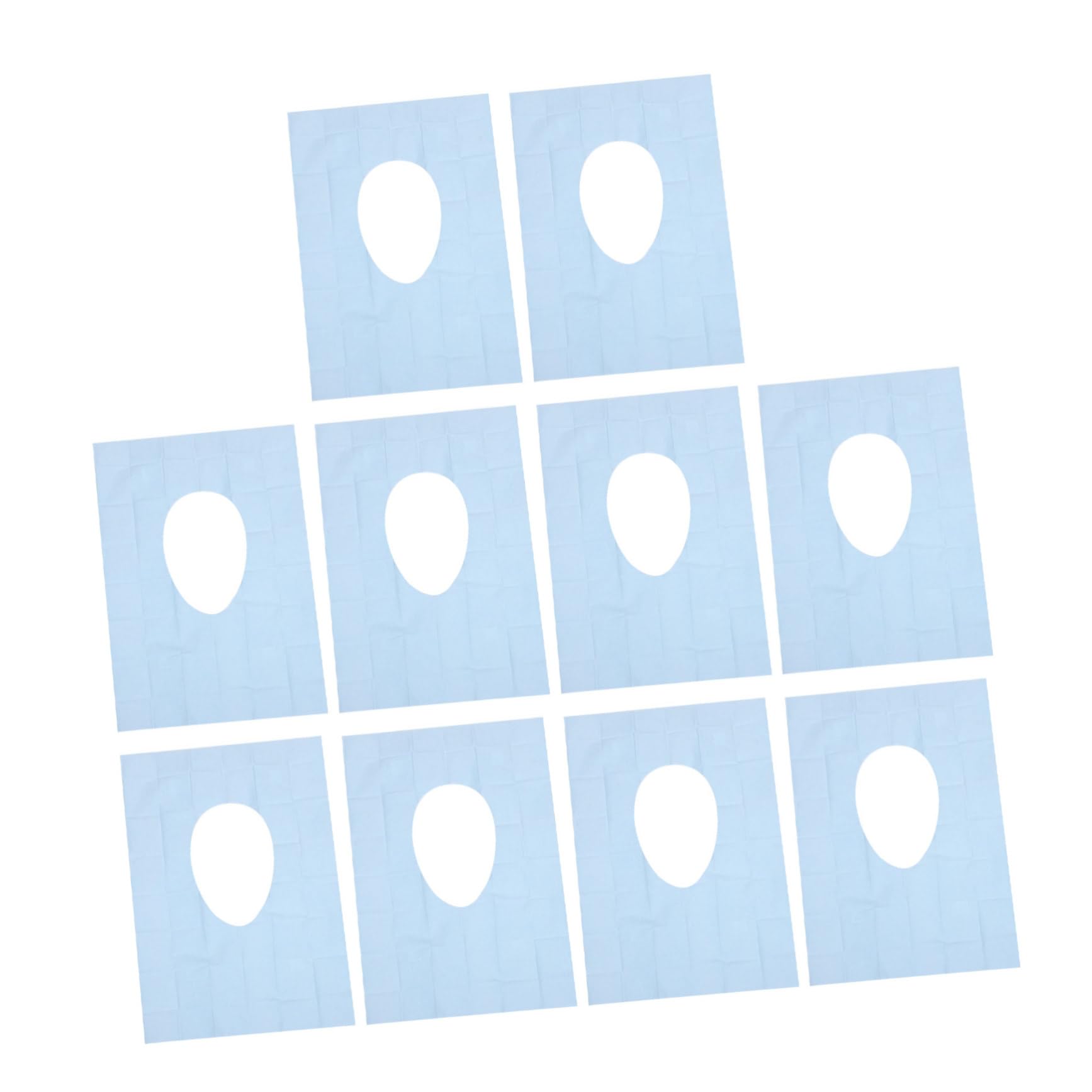 HAWILLOSCH 10 Pcs Portable Toilet Mat Paper Seat Covers Dispoable Potty Liners for Travel Safe Thick Sky Blue