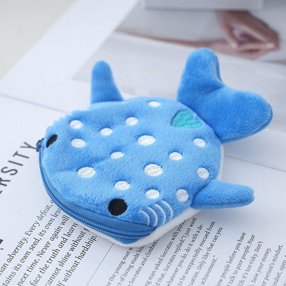 Giantree 4 Portamonete Squalo Balena – Peluche Con Cerniera, Graziosi E Pratici, Regalo Divertente Per Tutti - 2