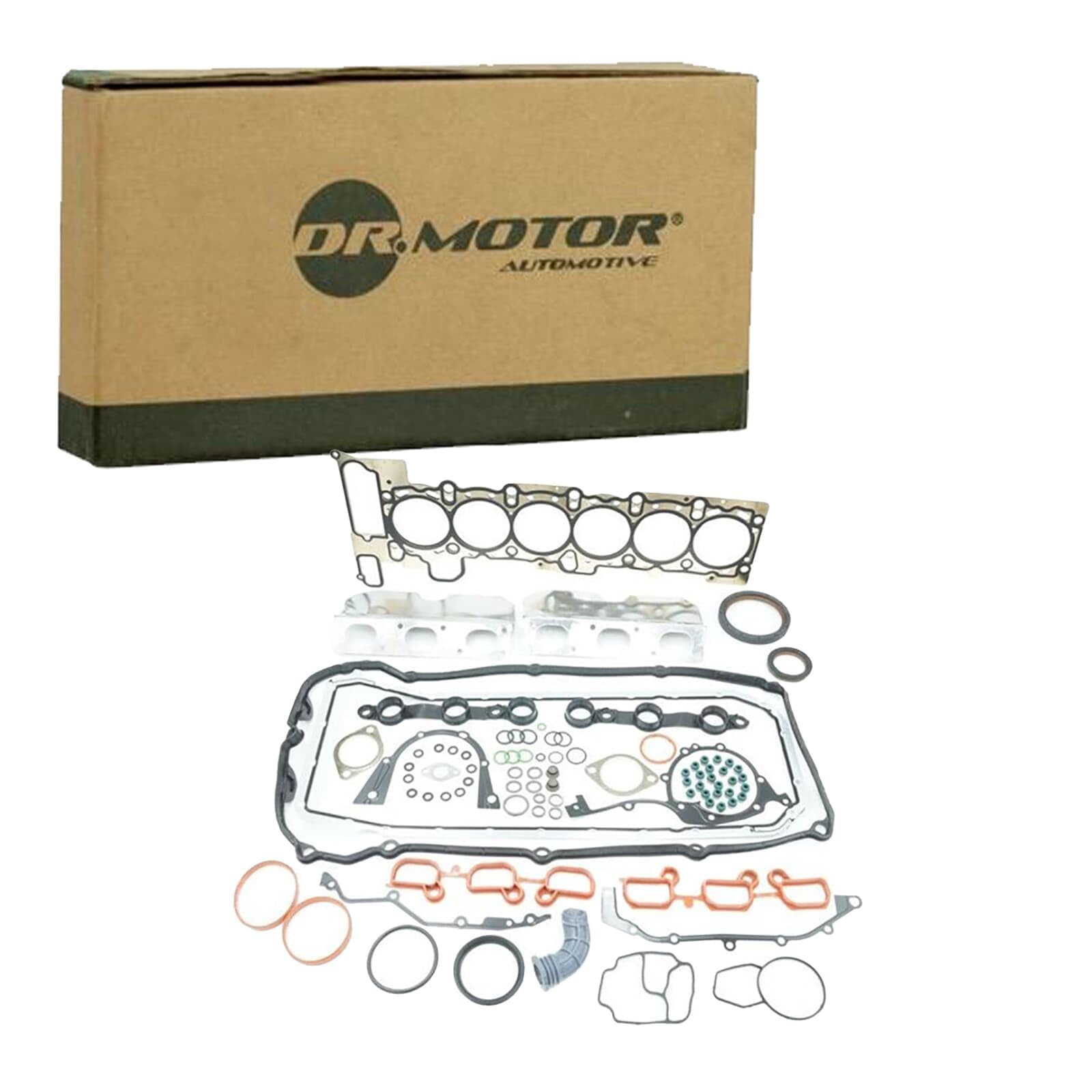 DR.MOTOR AUTOMOTIVE DRM222103S Juego de juntas culata con junta para la tapa de culata de cilindro con junta de culata con junta de vástago de válvula con junta(s) para colector de admisión con