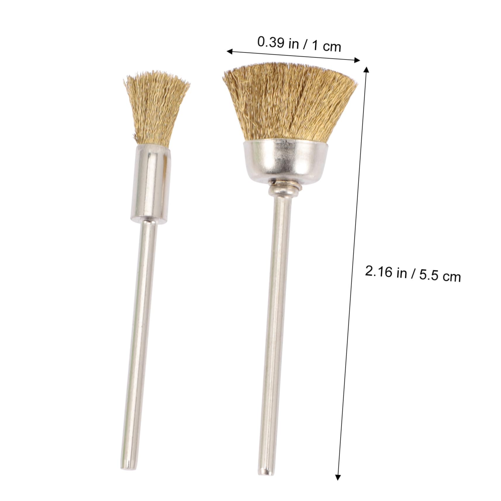 Healeved 20pezzi Spazzola Rame Per Pulizia Punta Trapano Per Unghie Strumenti Di Pulizia Per Nail Art Professionale Per Manicure e Pedicure