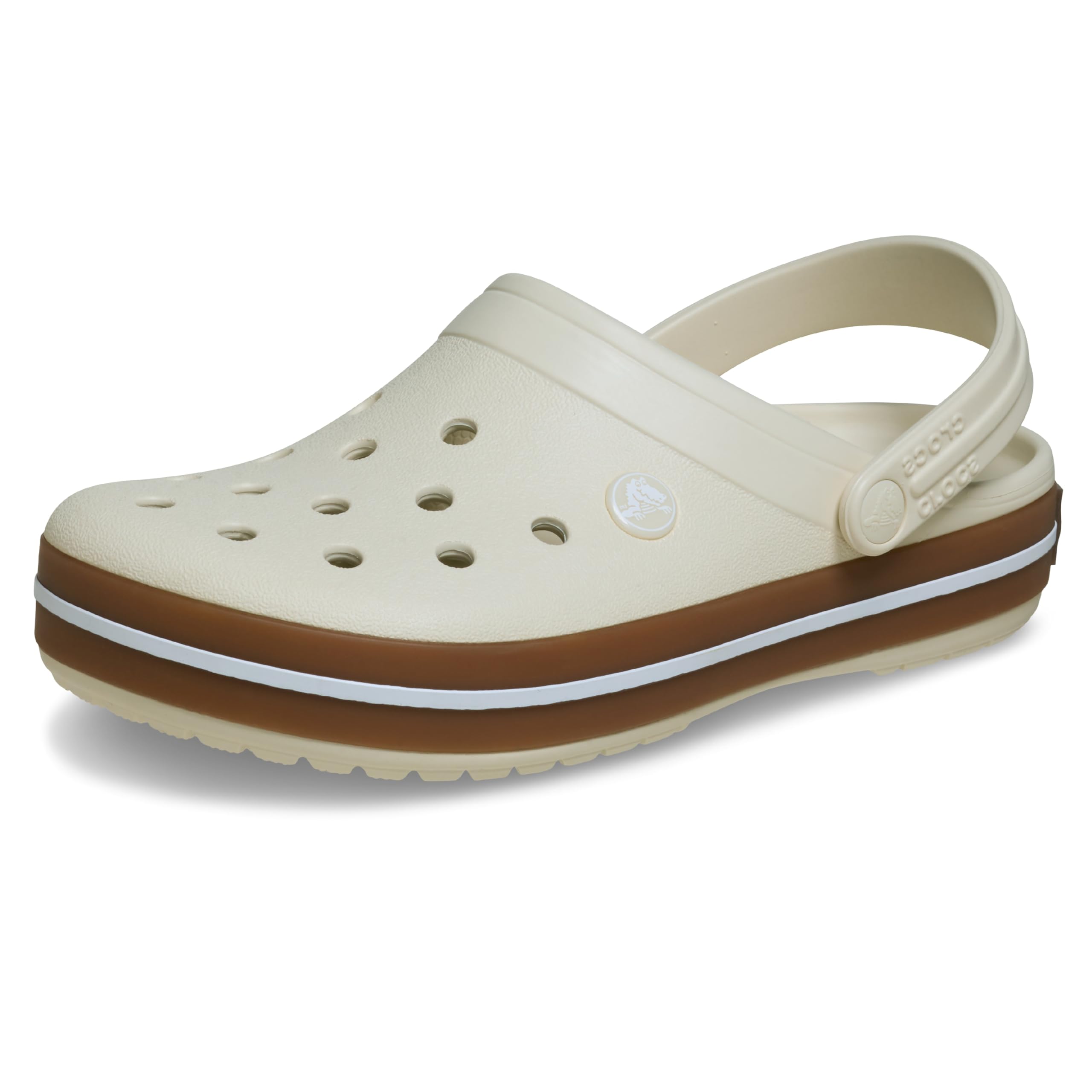 Crocs, Unisex Kids, Crocband Gum Clog K, Summit White, 11 UK Child