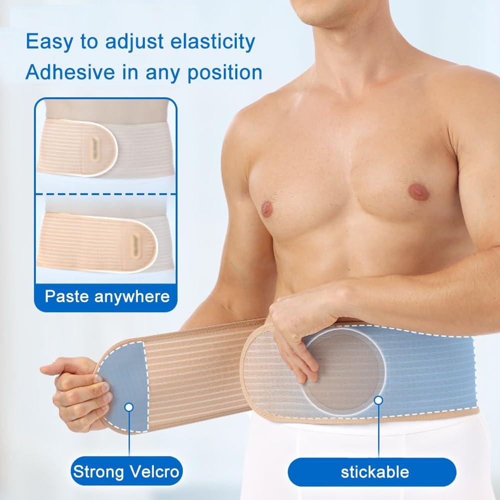 Supporto scrotale, fascia addominale post-operatoria, indossabile in modo nascosto for chi ha una circonferenza vita massima di 50 pollici può essere utilizzato come ausilio preventivo sia for uomini(