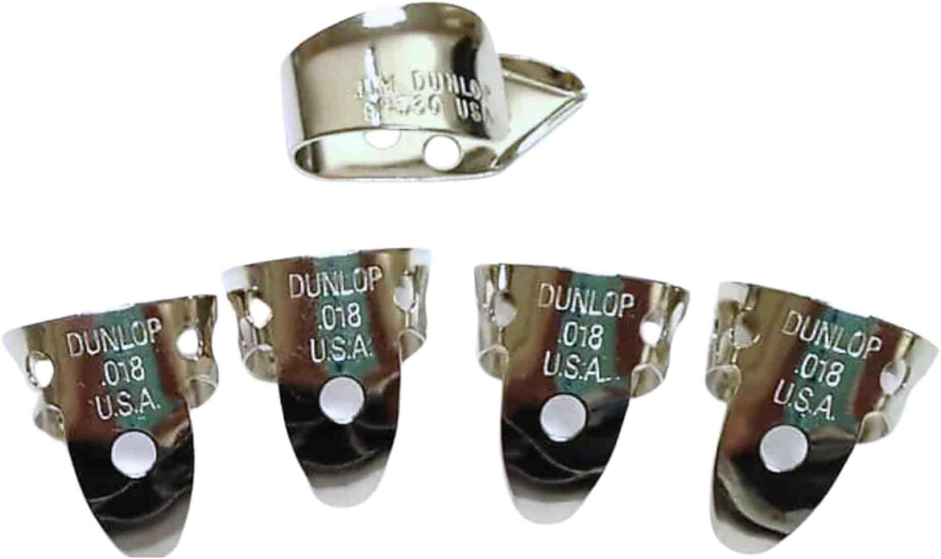Jim Dunlop Nickel Silver Fingerpicks .018 IN - 5 Pack