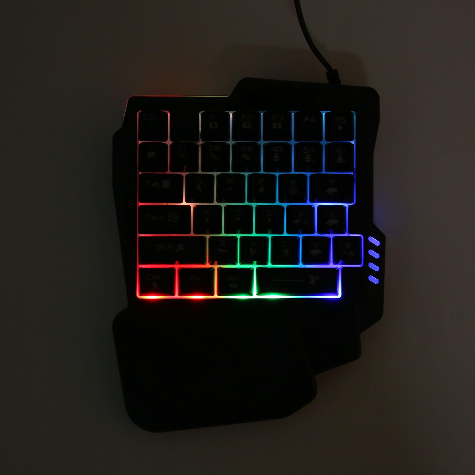 4 en 1 Paquete Combinado de Juegos Móviles, Teclado K13 con una Mano, Mouse, Convertidor y Soporte, sin Latencia para Android