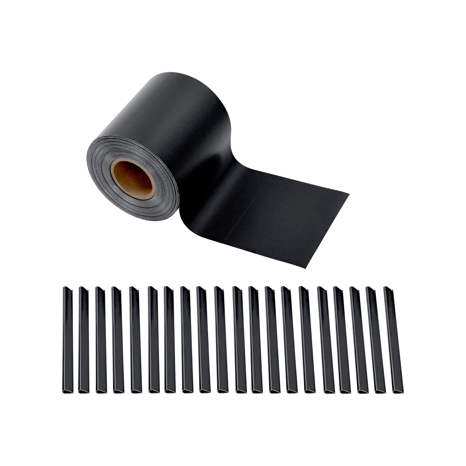 Avilia Oscurante da Giardino e Ringhiera - Recinzione da Balcone Facile da Installare in PVC Resistente ai Raggi UV e Intemperie, Frangivista Antracite con 20 Clip Incluse, 19x3500 cm