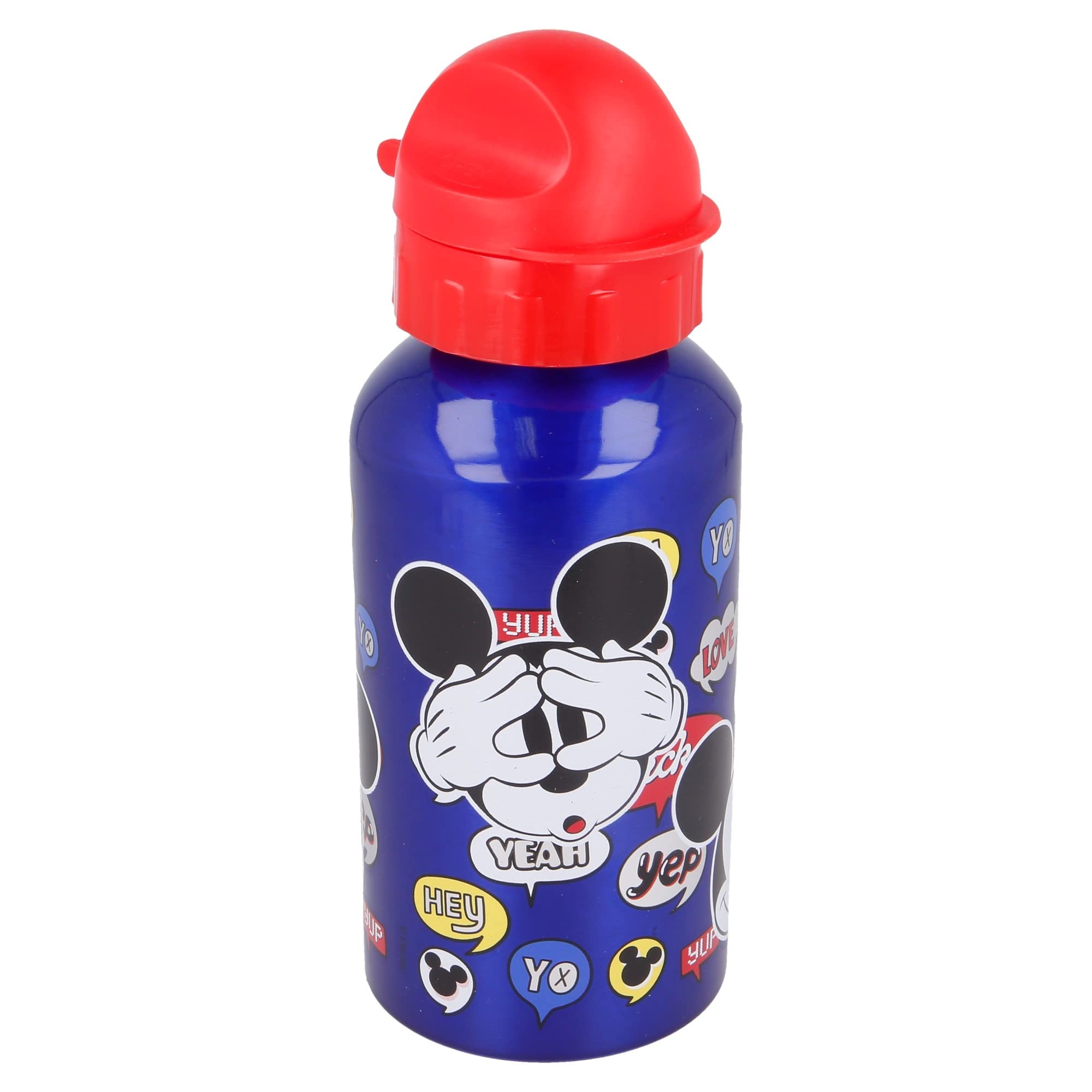 STOR Premium Aluminum Bottle 500 ML IT´S A Mickey Thing, Metal, Multicoloured