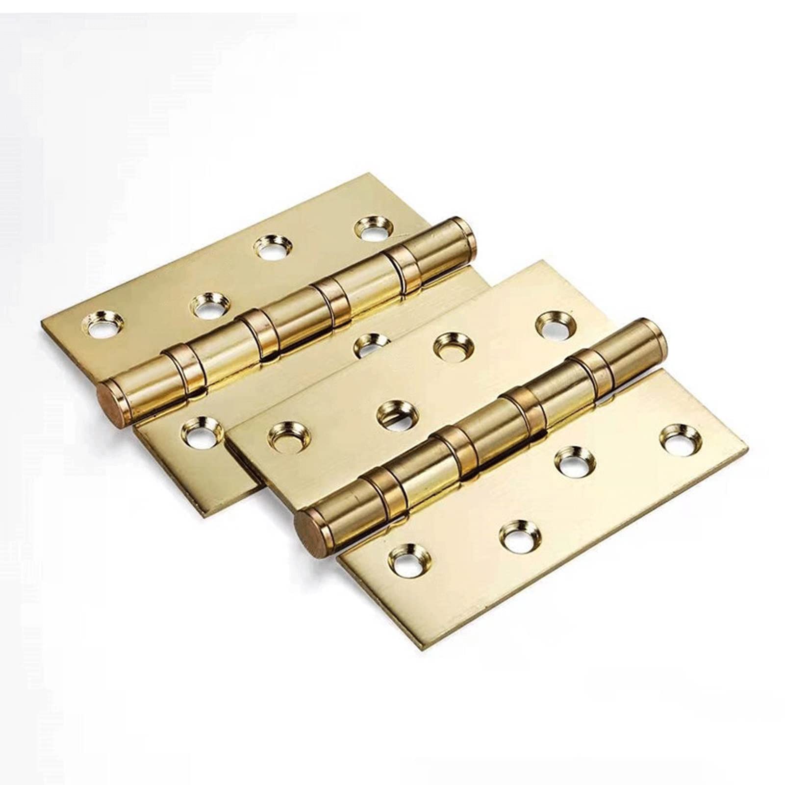 Nvsfzgiyg Green Bronze Hinge, 4-Inch Thick Stainless Steel Mute, 2-Piece Wooden Door, Strong Load-Bearing, Flat, Hardware Accessories(Green Bronze)