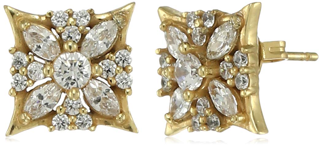 Earring, golden, standard size-image-13