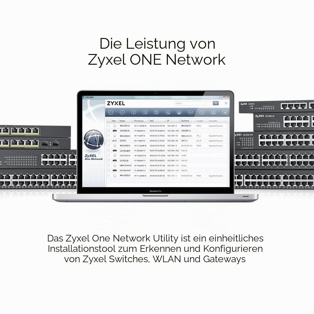 ZyXEL GS1900-8HP-EU0102F Verwalteter Netzwerk-Switch L2 Gigabit (10/100/1000) Energie Über Ethernet (PoE) Unterstützung