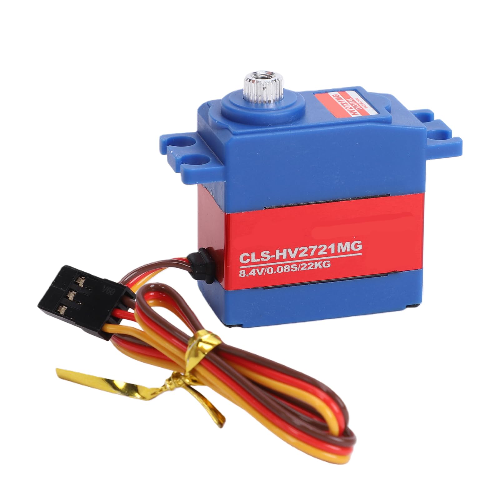 Keenso RC Servo - Servo digital de transmisión metálica sin núcleo, 30 g, 22 kg, par alto, 0,08 segundos, 25 T, resistente a la lluvia, para coche RC 1 8 1 10 modelo de brazo robótico