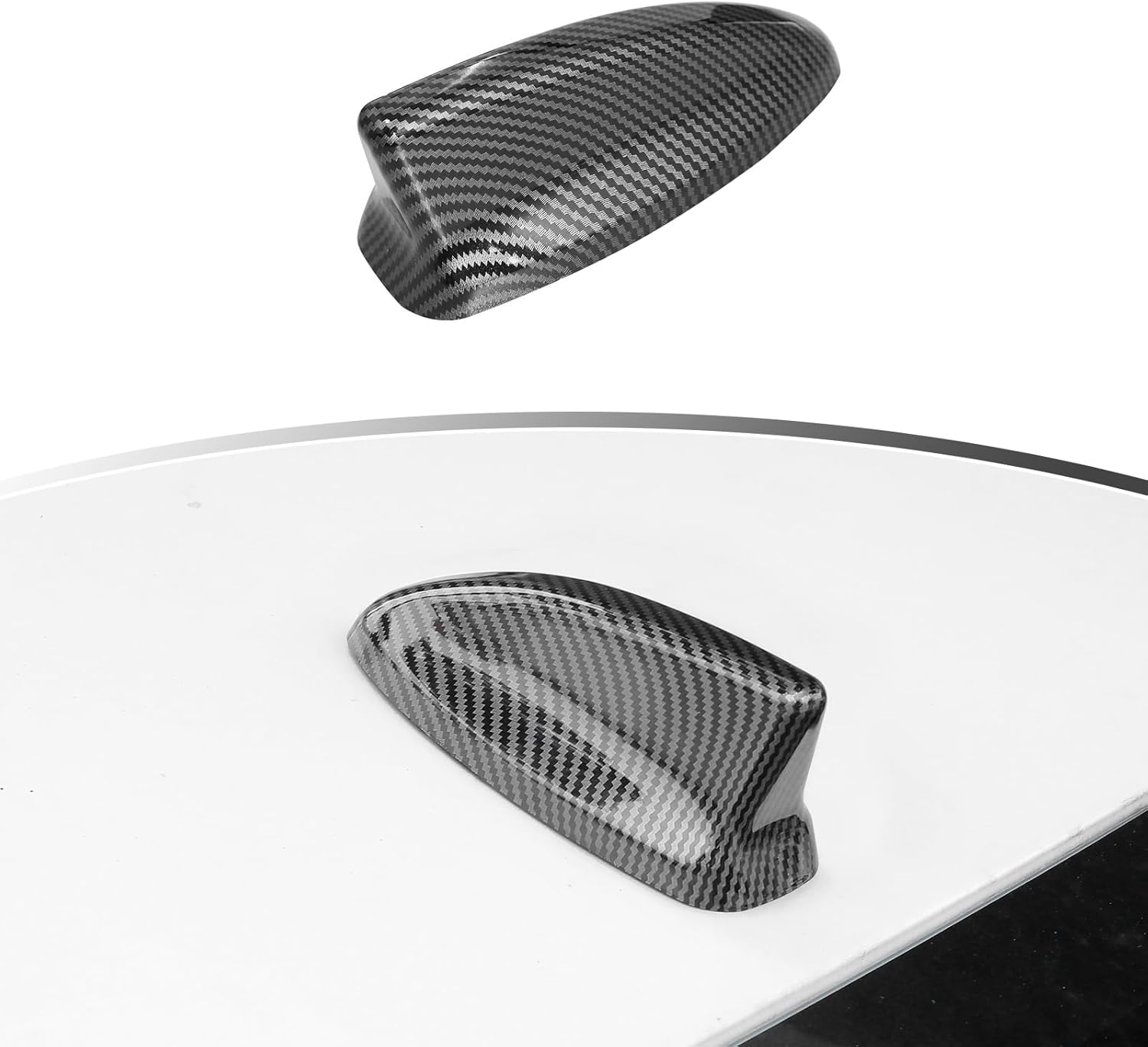 for Honda CRV 2023 2024 2025 Accessories Door Handle Rear Mirror Cover Shark Fin Antenna Decals Trim - Carbon Fiber Pattern
