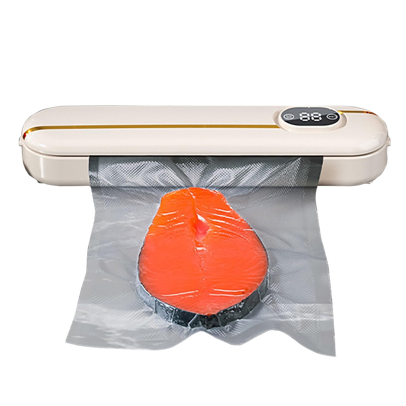 Versatile Home Vacuum Sealer, All - Purpose for Dry/Wet/Oil/Powder Sealer, 60kPa Vacuum Power, Green/White/Yellow, 16.1x2.8x2in(Yellow)