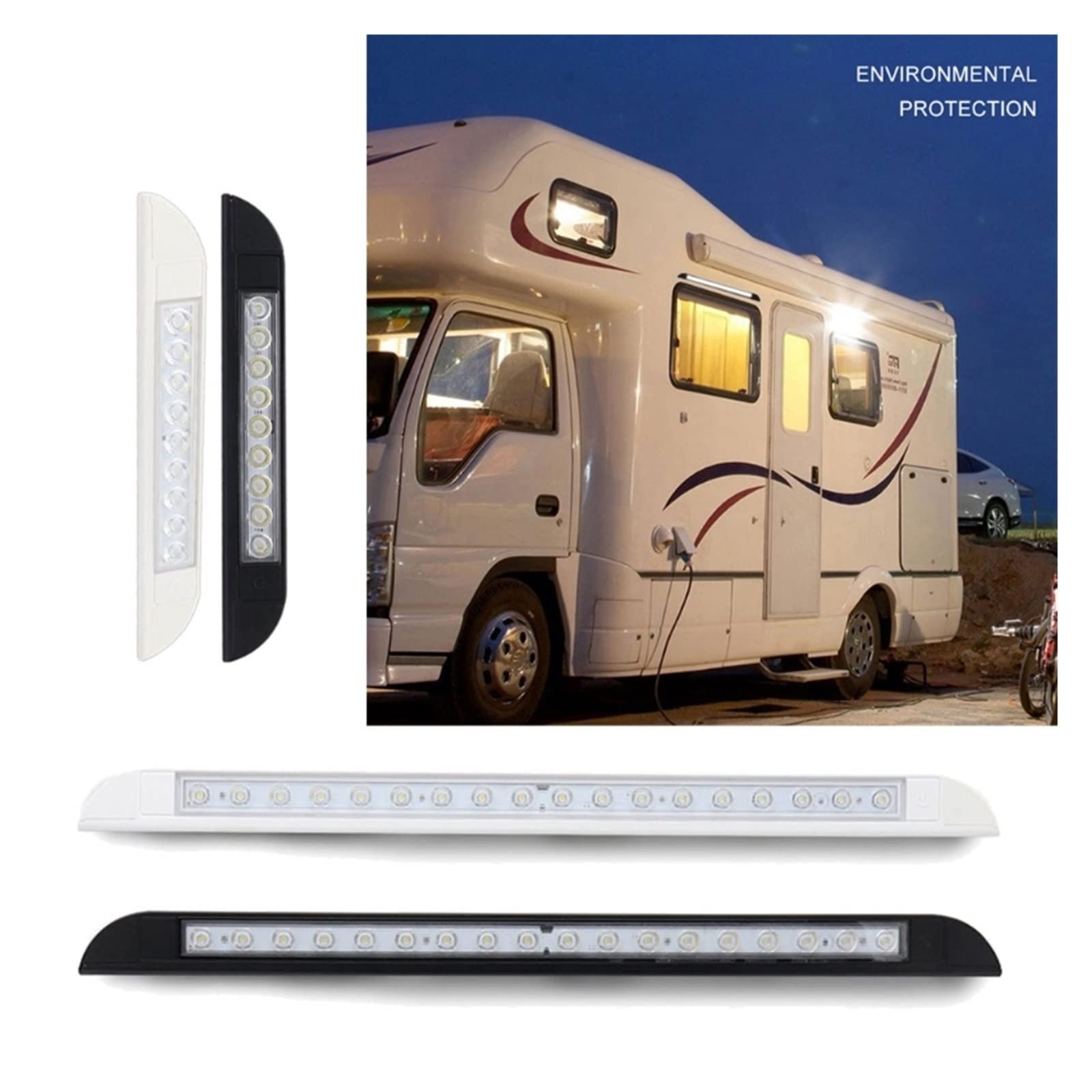 Lampa markizy LED Wodoodporne lampy zewnętrzne Listwa świetlna do samochodu kempingowego jachtu RV(BK-18)
