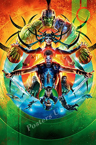 Amazon.com: Posters USA Marvel Thor Ragnarok Textless Movie Poster
