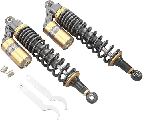 Miniatura 4 de Par de amortiguadores de motocicleta de 14.75 pulgadas y 14.764 in, suspensión trasera universal para Honda Suzuki, Yamaha, Kawasaki, ATV, Go Kart,