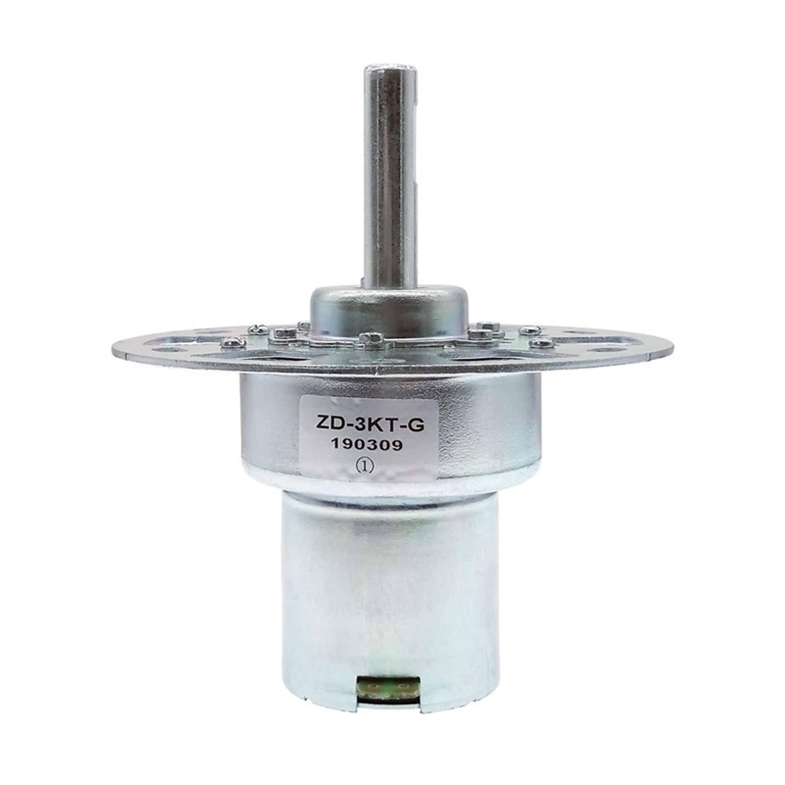 Lruirui-Moteur DC ZD-3KT / 5KT-G SVC Régulateur de Tension SVC Moteur d'engrenage 12V DC, DWK 8RPM 38ZY25 / 38ZY13 3km, Pièces de Bricolage (Speed(RPM) : Length 25mm)