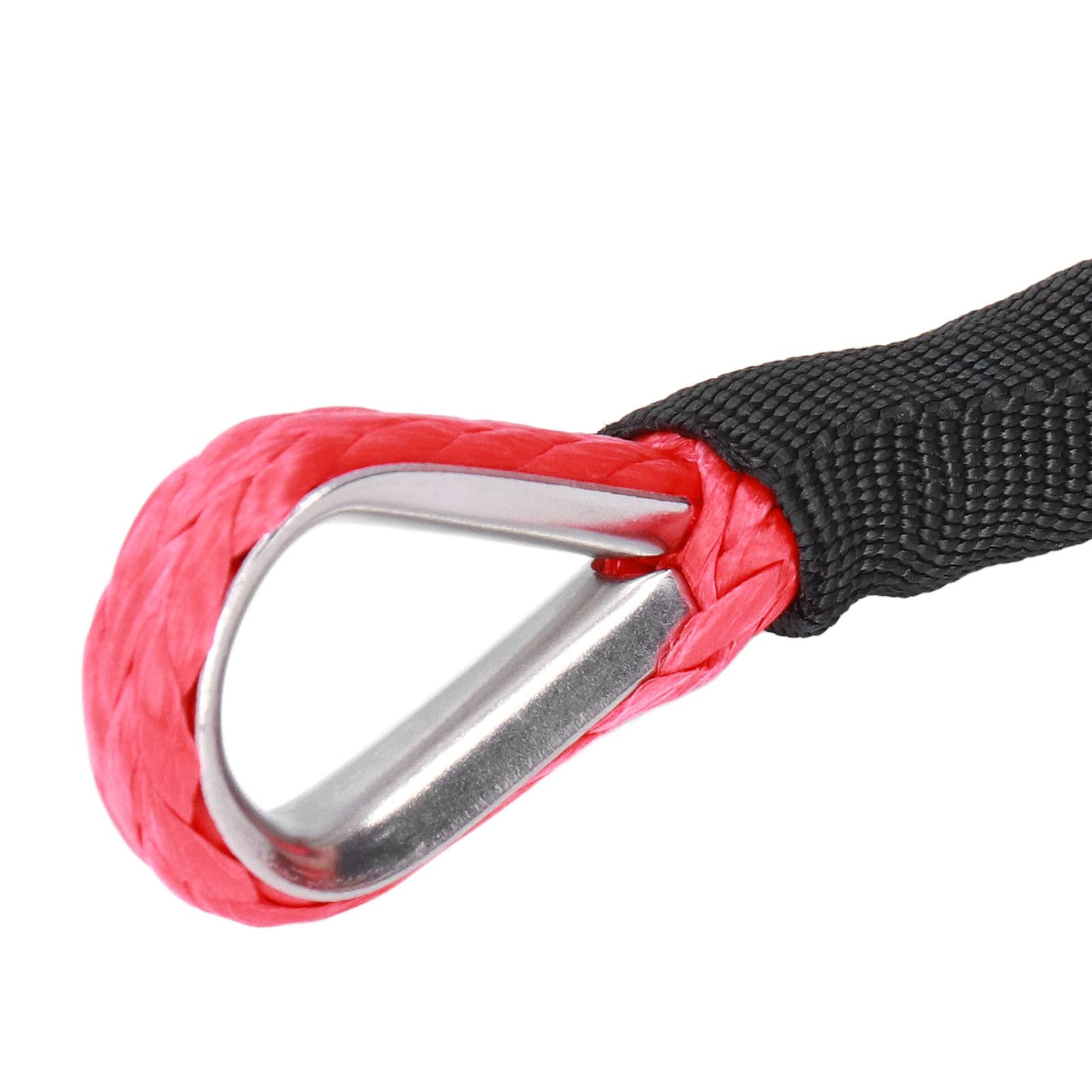 AOWINHIT Synthetic Winch Rope – 1/4 Inch X 50 Ft Red Replacement Cable For Trucks, SUVs, ATVs & UTVs