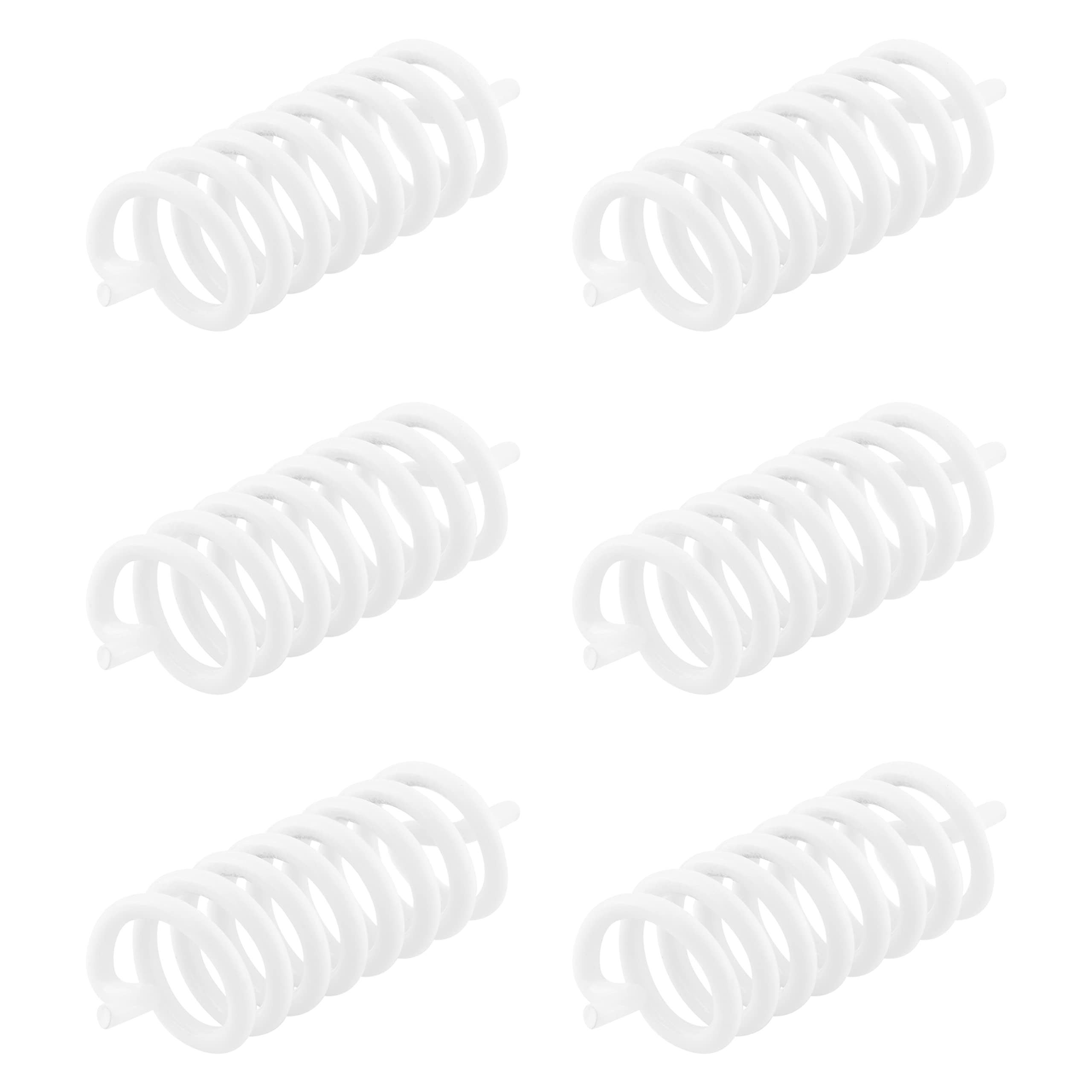 Vastu White Round Anti-Clockwise Spring for West, North West Direction Used to Enhance The Energy of Space Element 1.5” Inch (Pack of 6)