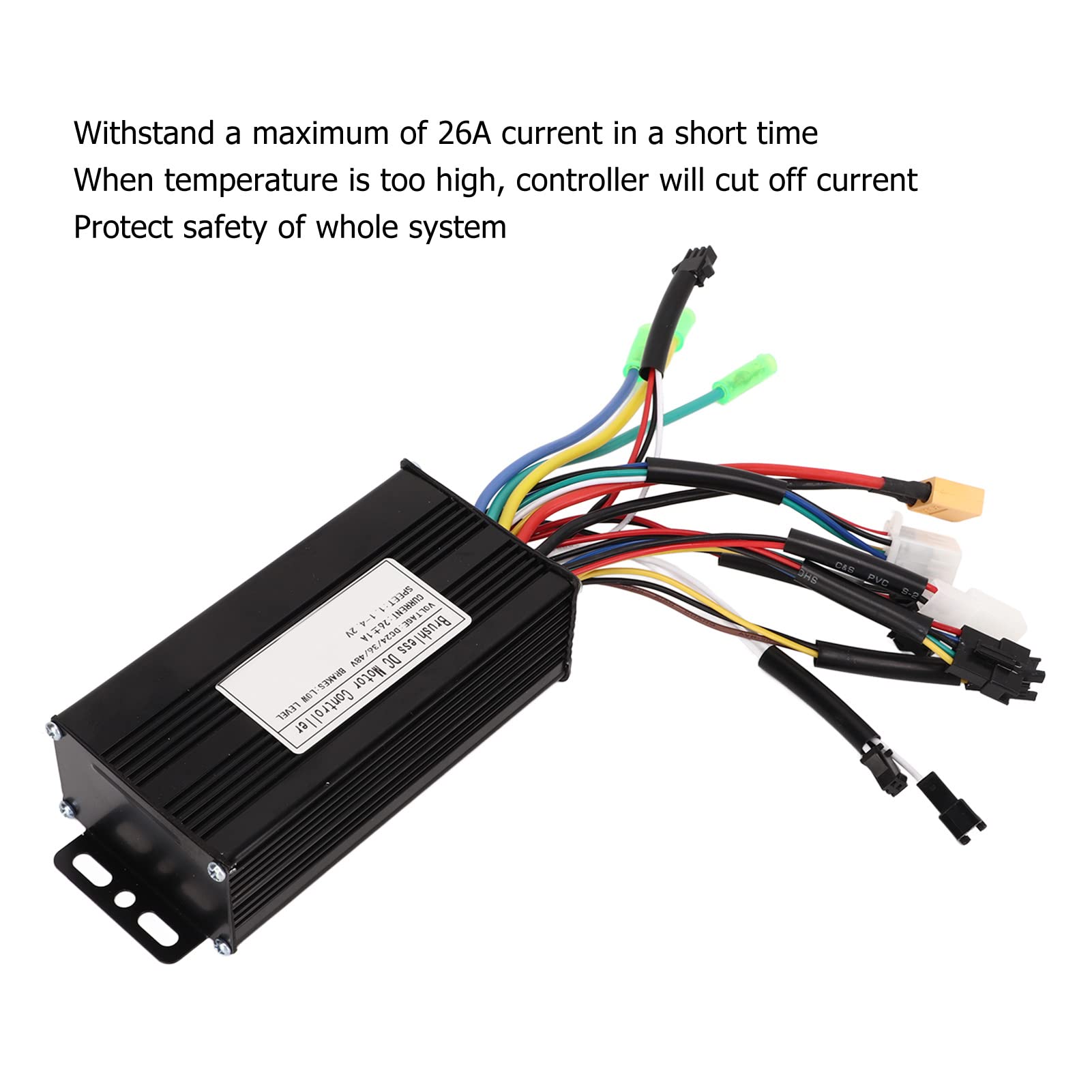 Contrôleur de Vélo électrique 24V 36V 48V 500W 750W sans Balais 3 Modes Onde Sinusoïdale