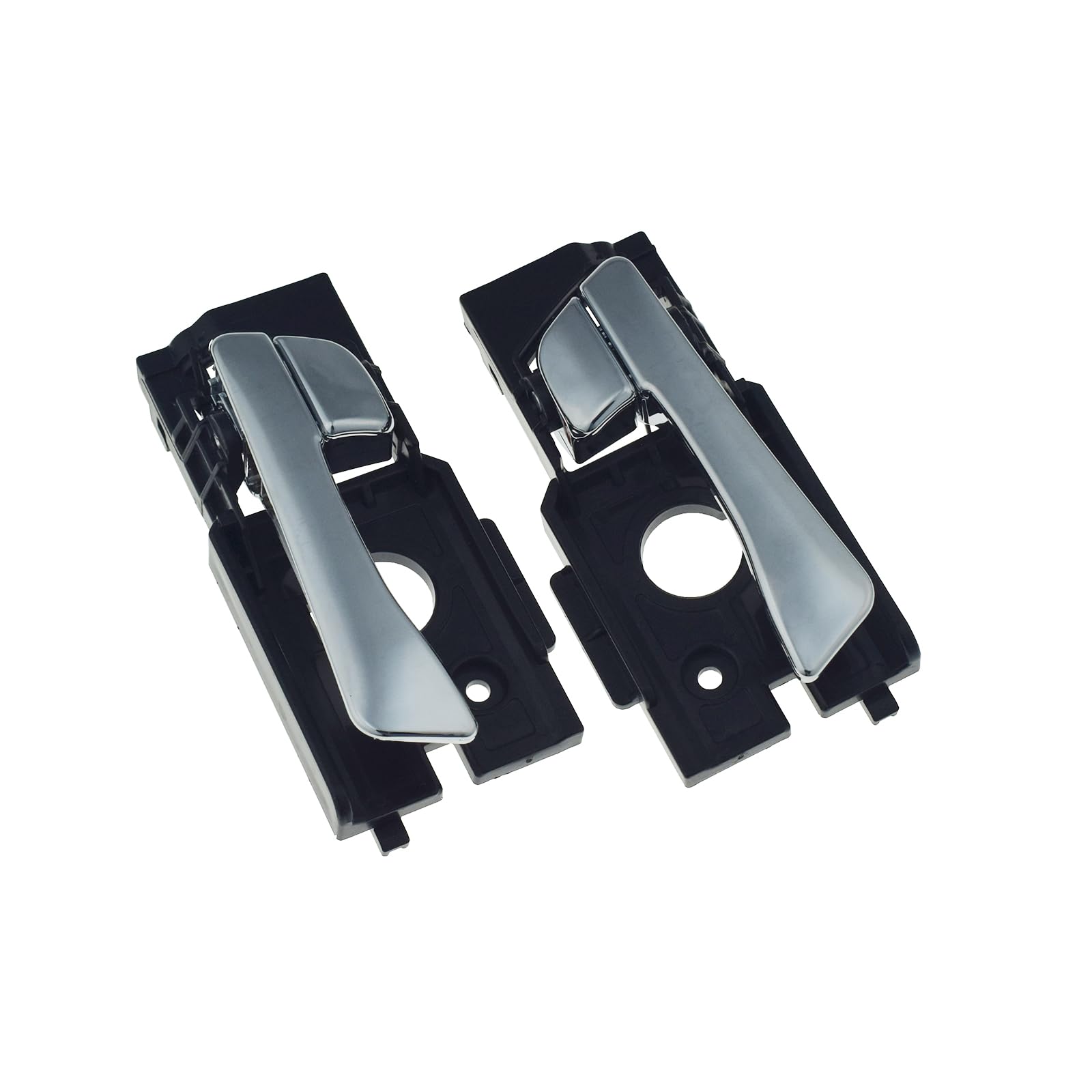 Front Left & Right Interior Door Handles Pair Chrome for Hyundai Accent 2012-2017