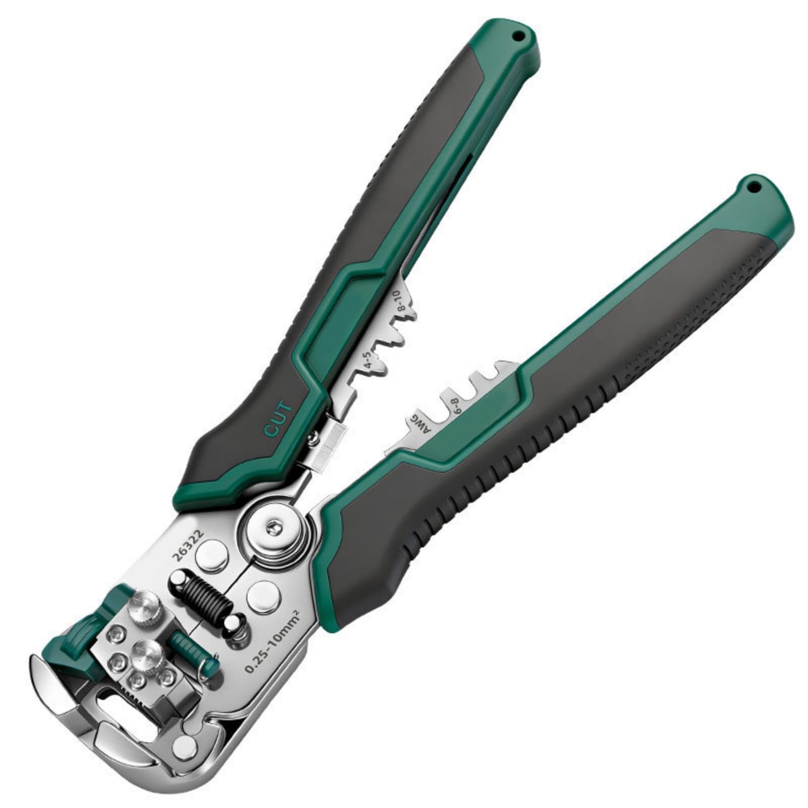 Ordinaryone Accuracy Wire Stripper Cutter With Double Knobs Multiple Function Wire Cutter For Clean And Efficient Cable Work Electrician Gear
