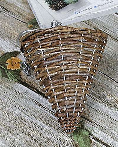 Lopkey Silk Morning Glory Artificial Flowers Wall Hanging Basket Decor,Purple #TOP7