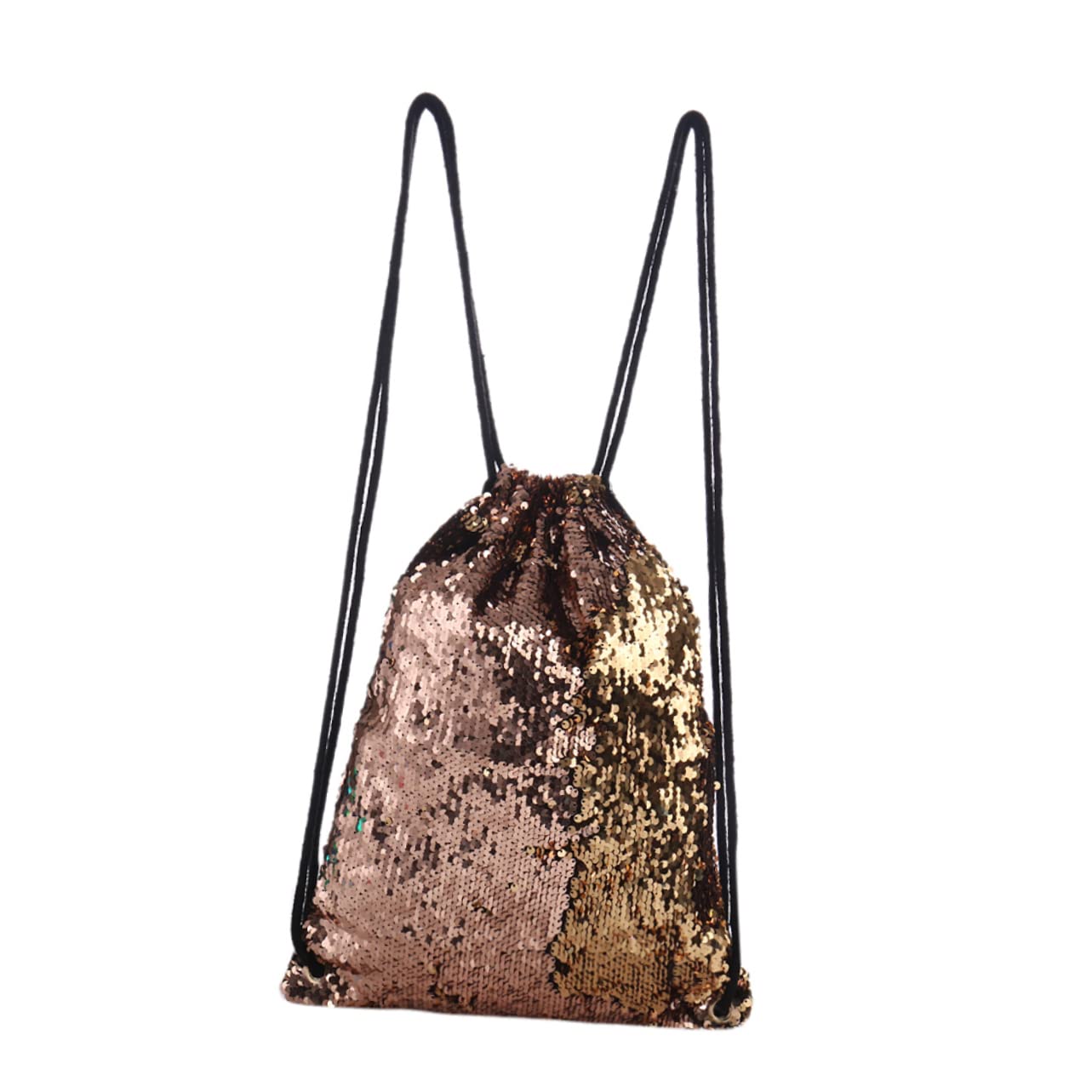 2 Piezas mochila de viaje bags shopping bag sports bag bolsa de deporte bolsa de playa aire bolso con cordón de lentejuelas mochila con brillo bolsa de baile