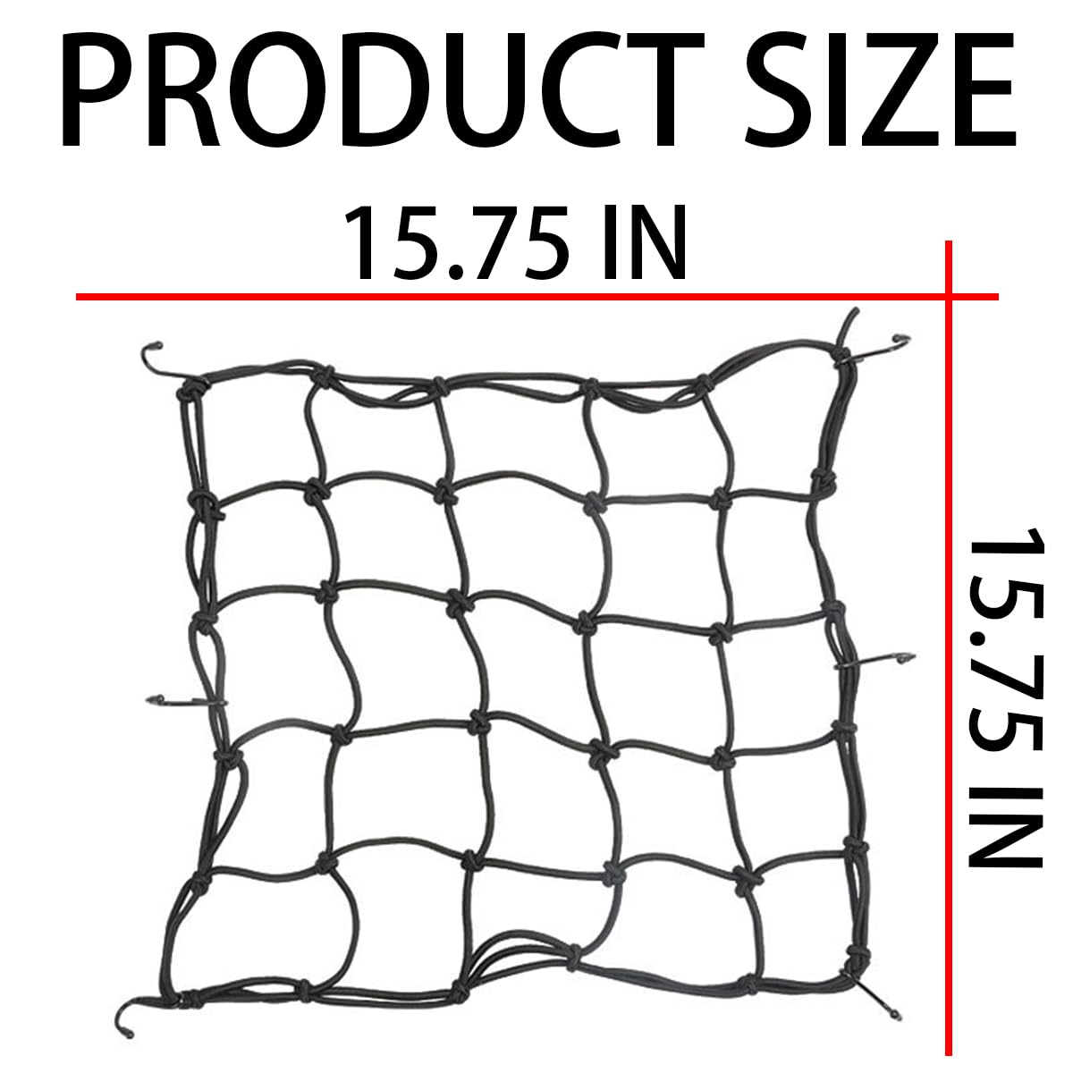 2 Pieces Filet à Bagages Araignée Elastique (40 X 40cm) + 1 Pieces Ceinture De