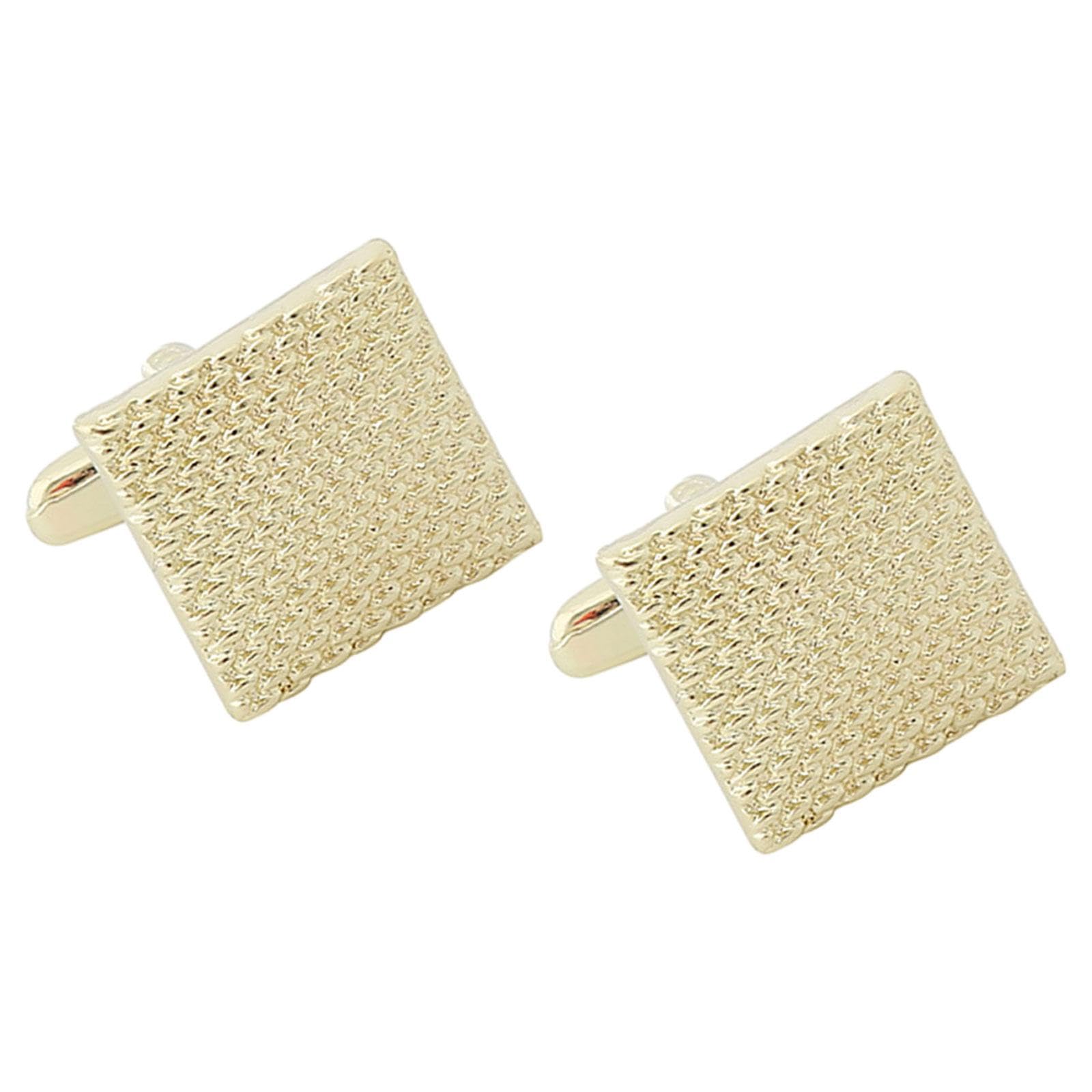 Cufflinks for Mens Alloy Stylish Shirt Cuff Links for Gift Party Anniversary Gold |Jewelry & Watches | Mens Jewelry | Cufflinks-image-48