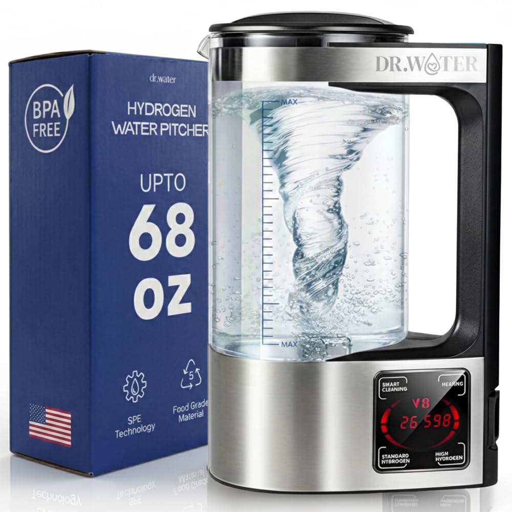 Dr.Water Hydrogen Water Bottle | 3X More Hydrogen (68oz