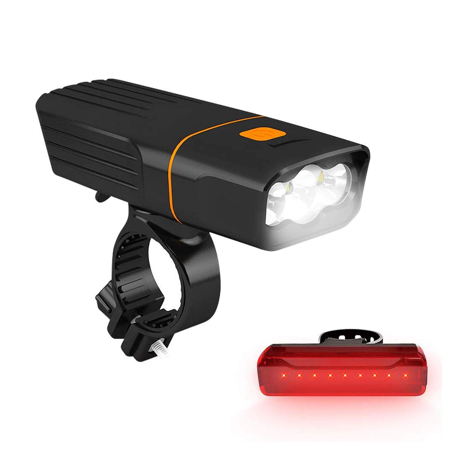 EISTEE Luces for Bicicleta, Luces for Bicicleta, Luces for Bicicleta, Juego de Luces for Bicicleta, Faros Delanteros for Bicicleta Recargables, Luces traseras for Ciclismo de montaña