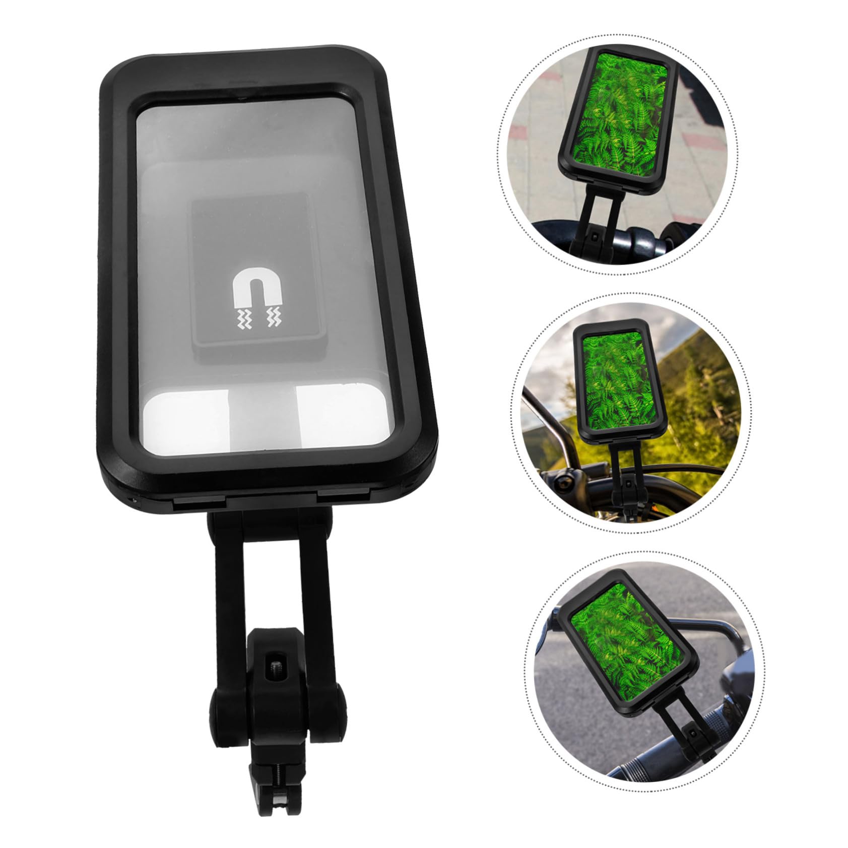 HOMSFOU 5pezzi Supporto Per Smartphone Per e Bici Regolabile Gradi Supporto Magnetico Per Navigazione e Outdoor Compatibile Con Telefono Bici e Scooter