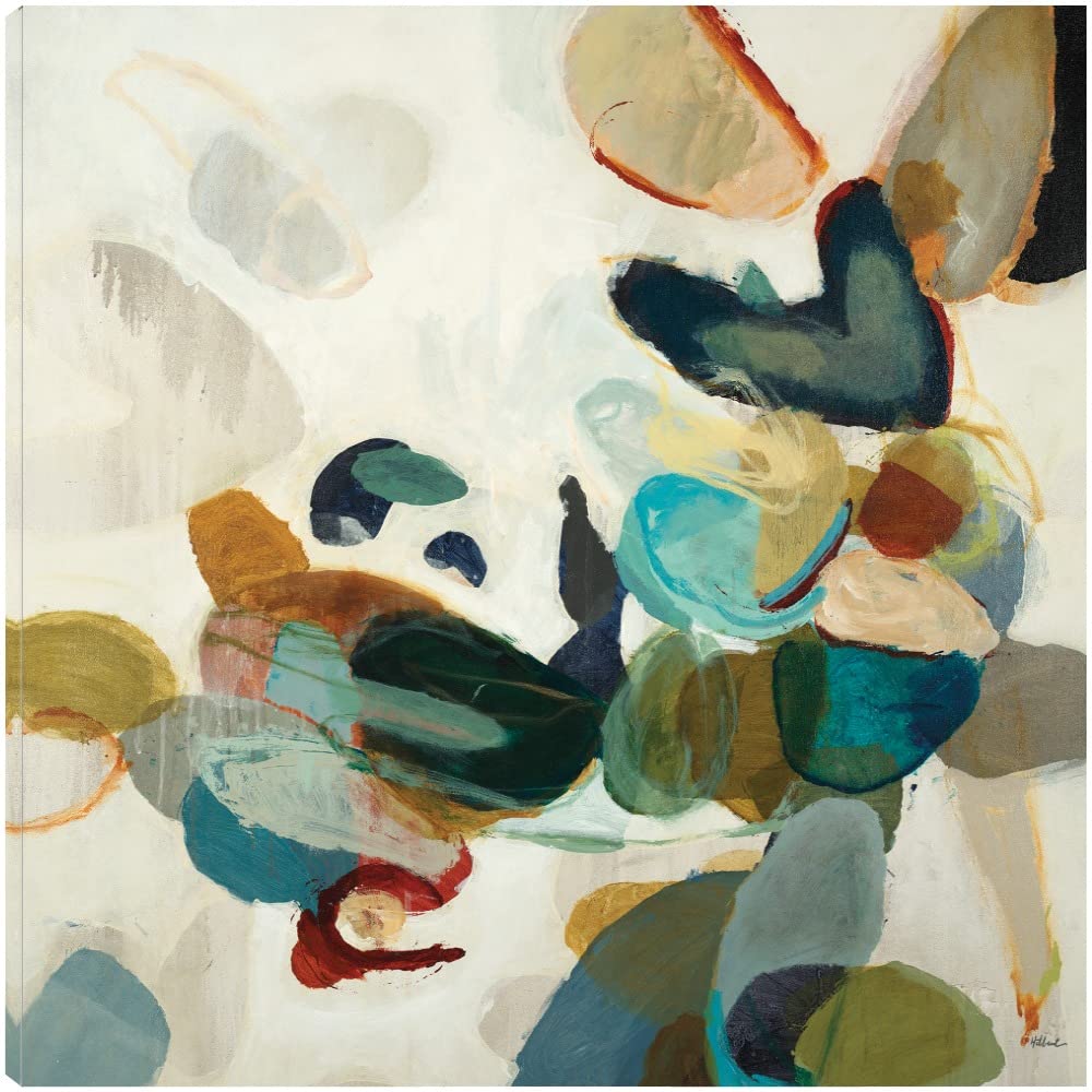 Fine Art Canvas Stone Pattern I Canvas Wall Decor by Artist Randy Hibberd for Living Room, Bedroom, Bathroom, Kitchen, Office, Bar, Dining & Guest Room - Ready to Hang - 48in x 48in