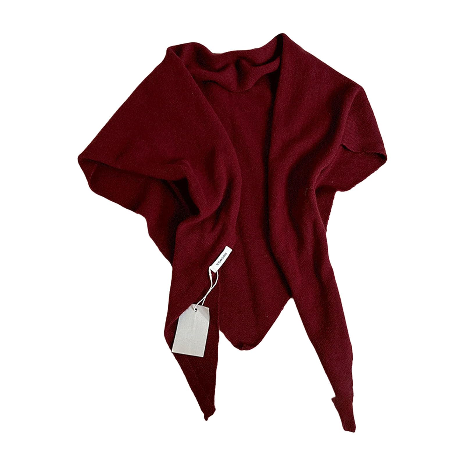 Bufanda cálida de invierno para mujer, de lana suave, triangular, de gran tamaño, cubierta fría, accesorio de moda, bufanda de protección cervical cálida