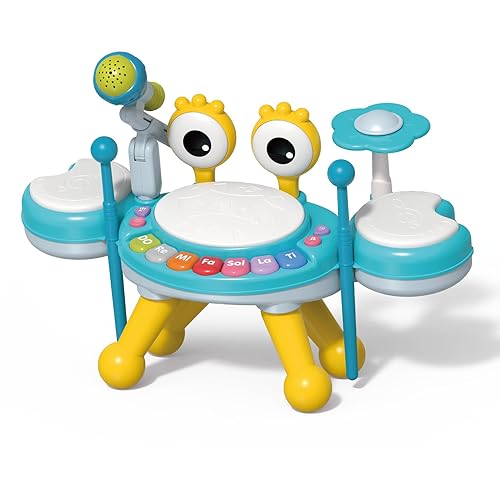 Kids Drum Set for Toddlers 1-3, Baby Drum Set Musical