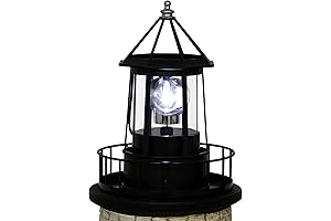 Solar Lighthouse Rotating Light - The Guiding Beacon for Your Outdoor Oasis