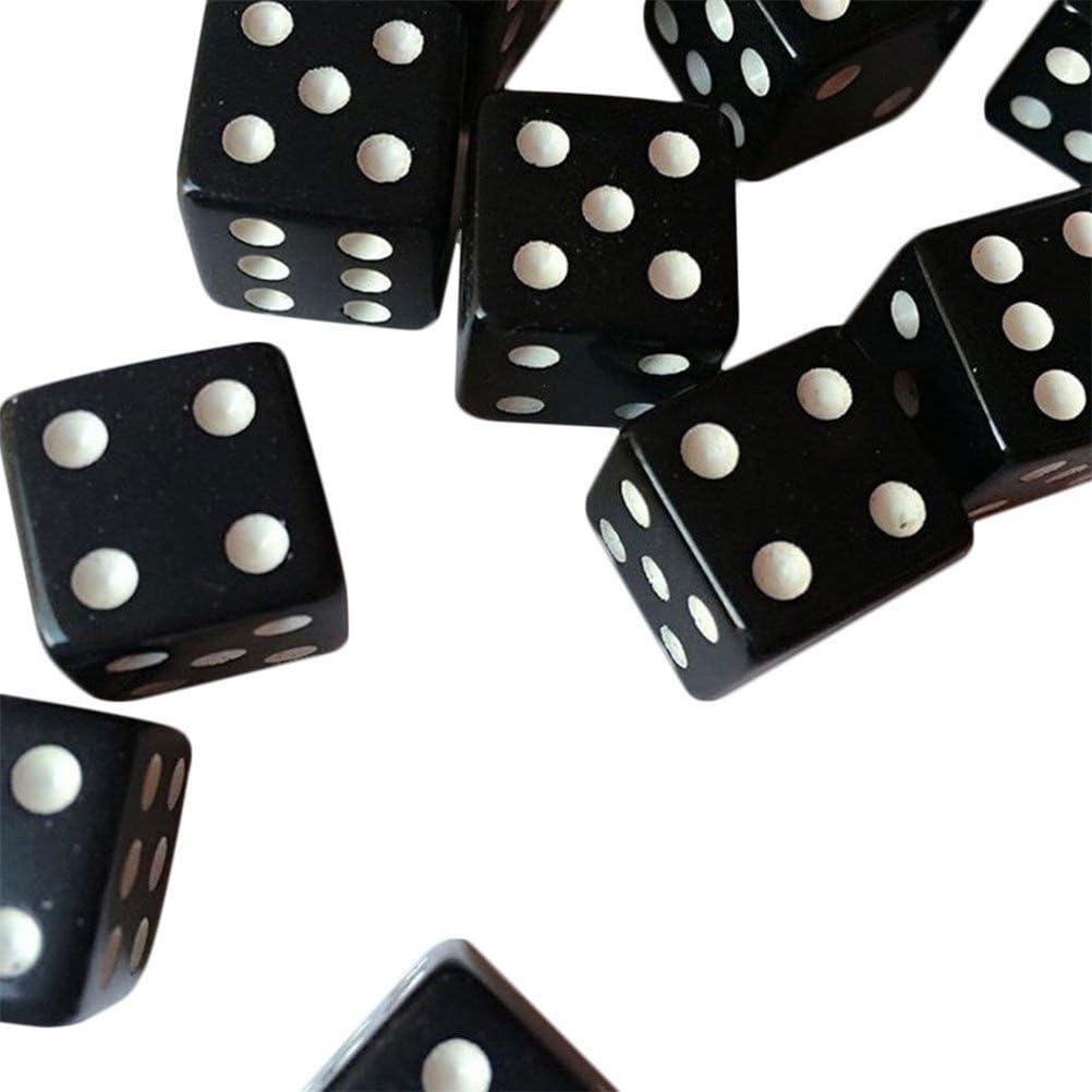 10 Pack 16mm Acrylic Dice Six Sided Spot Dice Casino Dice