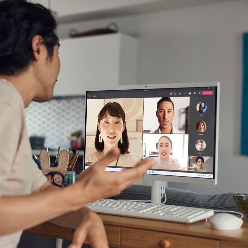 HP Business All-in-One Desktop Computer, 21.5" FHD Display, 16 GB RAM, 512 GB SSD, Intel Celeron J4025, Intel UHD Graphics 600, Webcam, Wi-Fi 6, HDMI, Wired Mouse & KB, Windows 11 Pro, w/Accessories