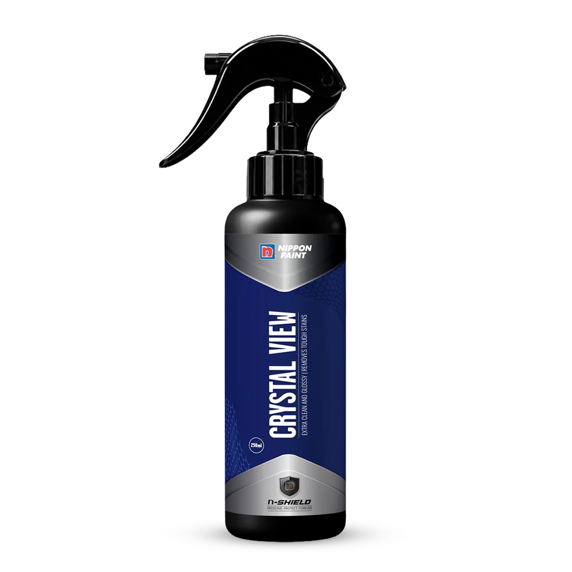 Nippon Paint n Shield 250ml Glass Cleaner Spray | Removes Tough Residue for Enhanced Visibility | Asia Pacific’s No 1 Paint Brand (Pack of 1)