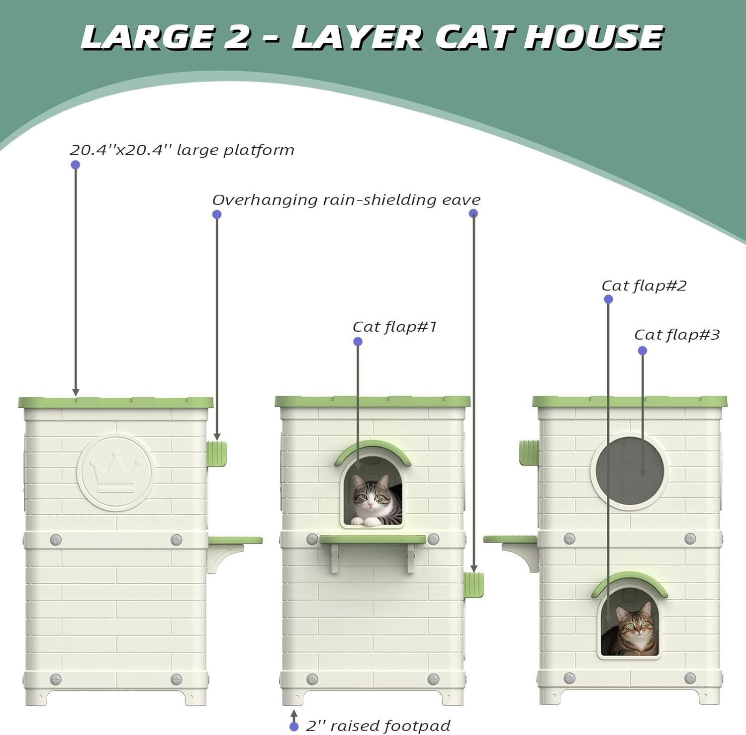 Ultimate Comfort for Cats: Review of the 2-Story Weatherproof Outdoor Cat House