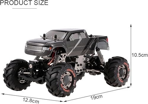 Miniatura 7 de Goolsky HBX 2098B RC Car 124 2.4GHz 4WD 4WS Devastator Rock Crawler RTR con doble servo todoterreno