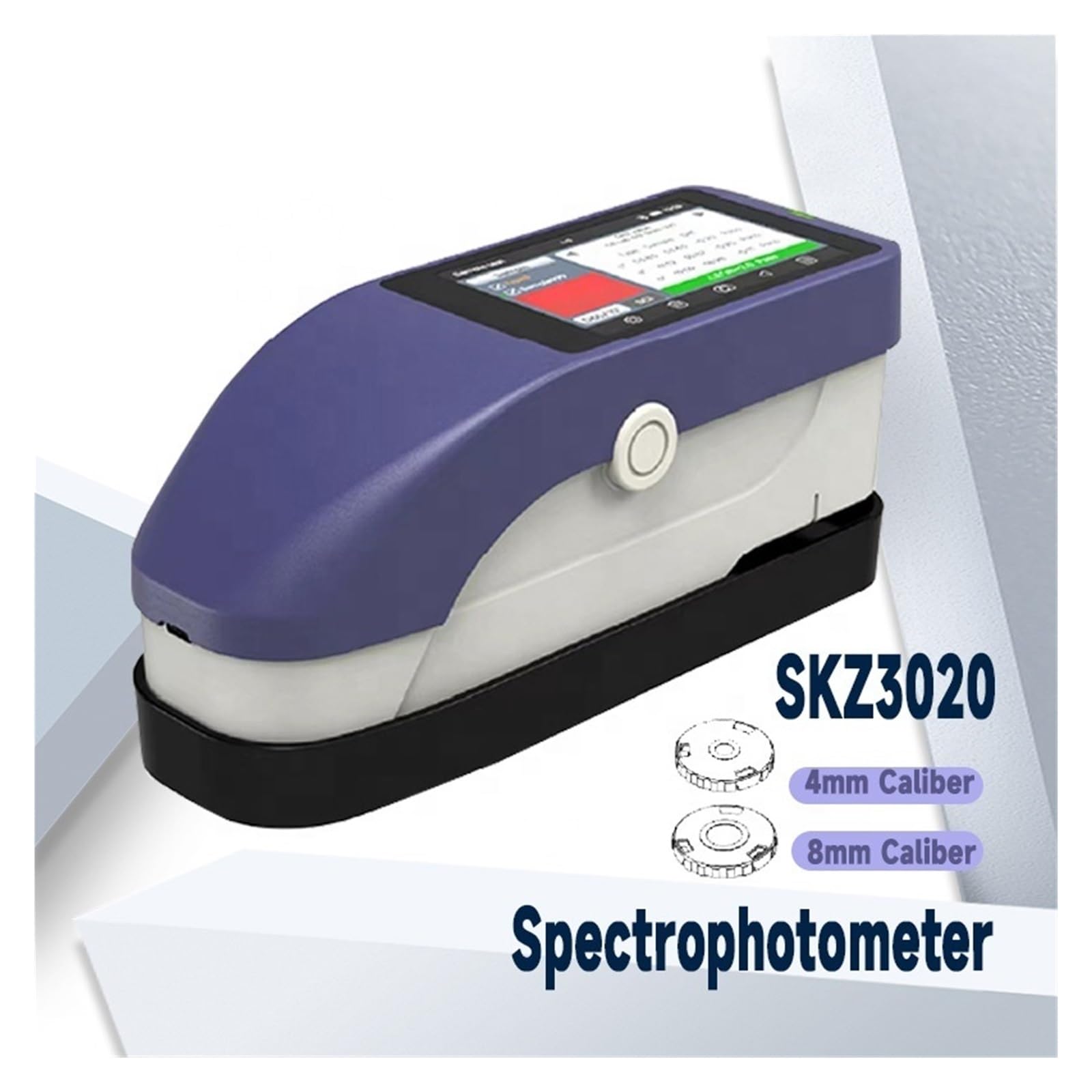 Espectrofotómetro, Espectrofotómetro Portátil Ancho De Banda Espectral De 2 Nm Resolución De 0,1 Nm Almacenamiento De 8000 Grupos Para Color De Cuero