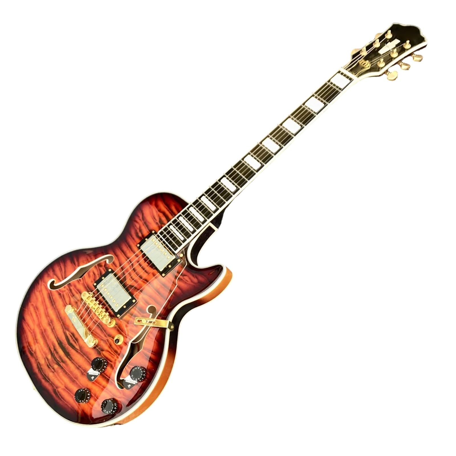 Gitara Elektryczna 6 Strunowe Cewki Do Gitary Elektrycznej Semi Hollow Body Jazz Rozdzielające Profesjonalną Wydajność