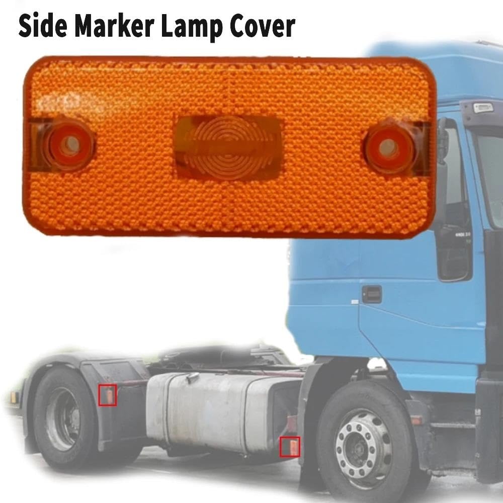 Luces de giro Luz LED Intermitente Coche Luz Posición Lateral Naranja Cubierta Exterior Remolque Camión Sin Lámpara Para Volvo Fl/fe 2006-2010 2011500308514 intermitente
