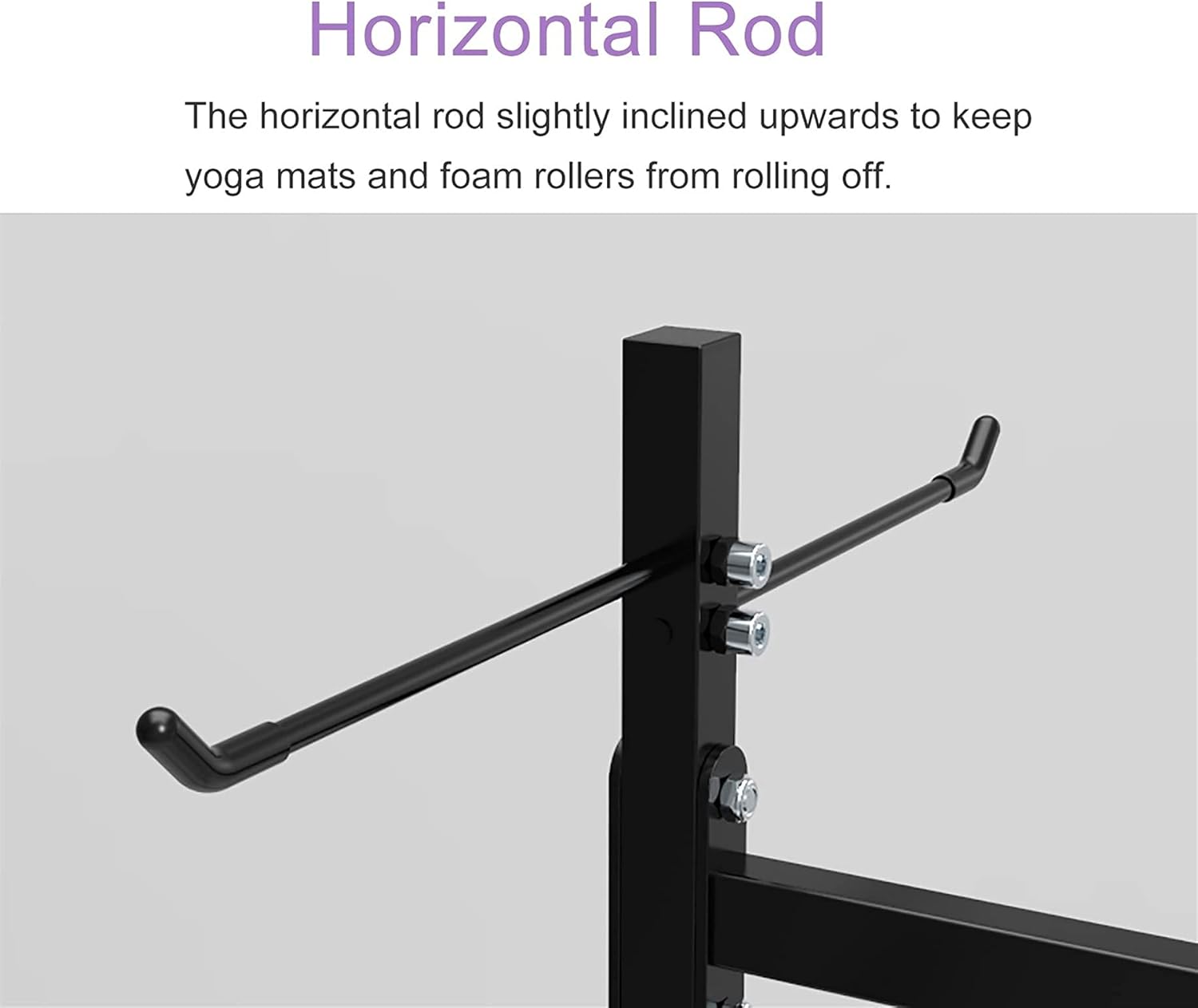 Rolling Yoga Mat Cart on Wheels, Floor Yoga Mat Holder Rack, Large Capacity Foam Roller/Exercise Mats/Pilates Mats Storage Organizer, Black : Sports & Outdoors