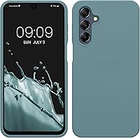 Vista 278 de kwmobile Funda compatible con Samsung Galaxy A52 / A52 5G / A52s 5G - Funda de Teléfono de Silicona TPU con Acabado Suave - Arrecife Azul